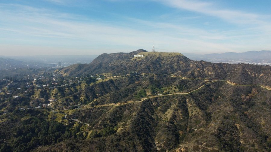 Hollywood Hills aerial